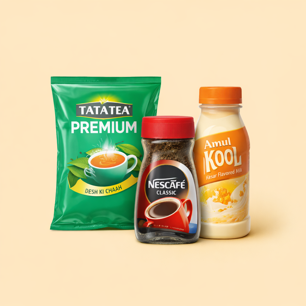 Tea, coffee & milk Drinks