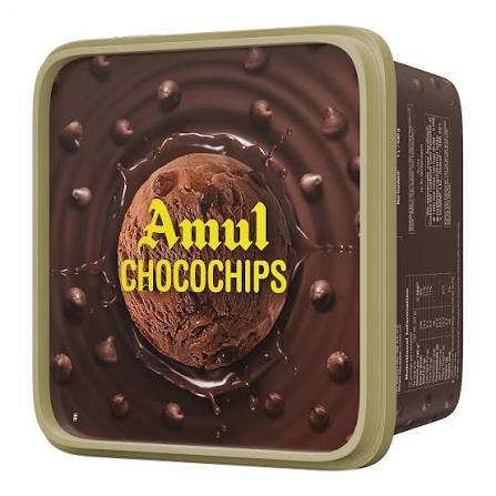 Amul Choco Chips Ice Cream Tub 1Itr
