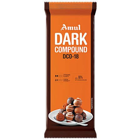 Amul Dark Compound Chocolate Bar 500 g
