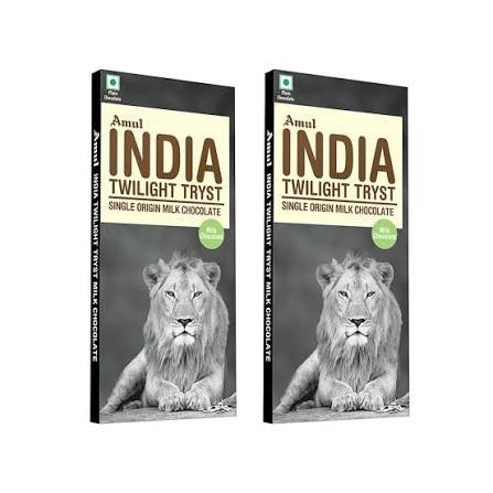 Amul India Twilight Tryst Single Origin Milk Chocolate Bar 125 g