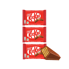Nestle KitKat 4 Fingers Choco Coated Wafer Bar - Pack of 3