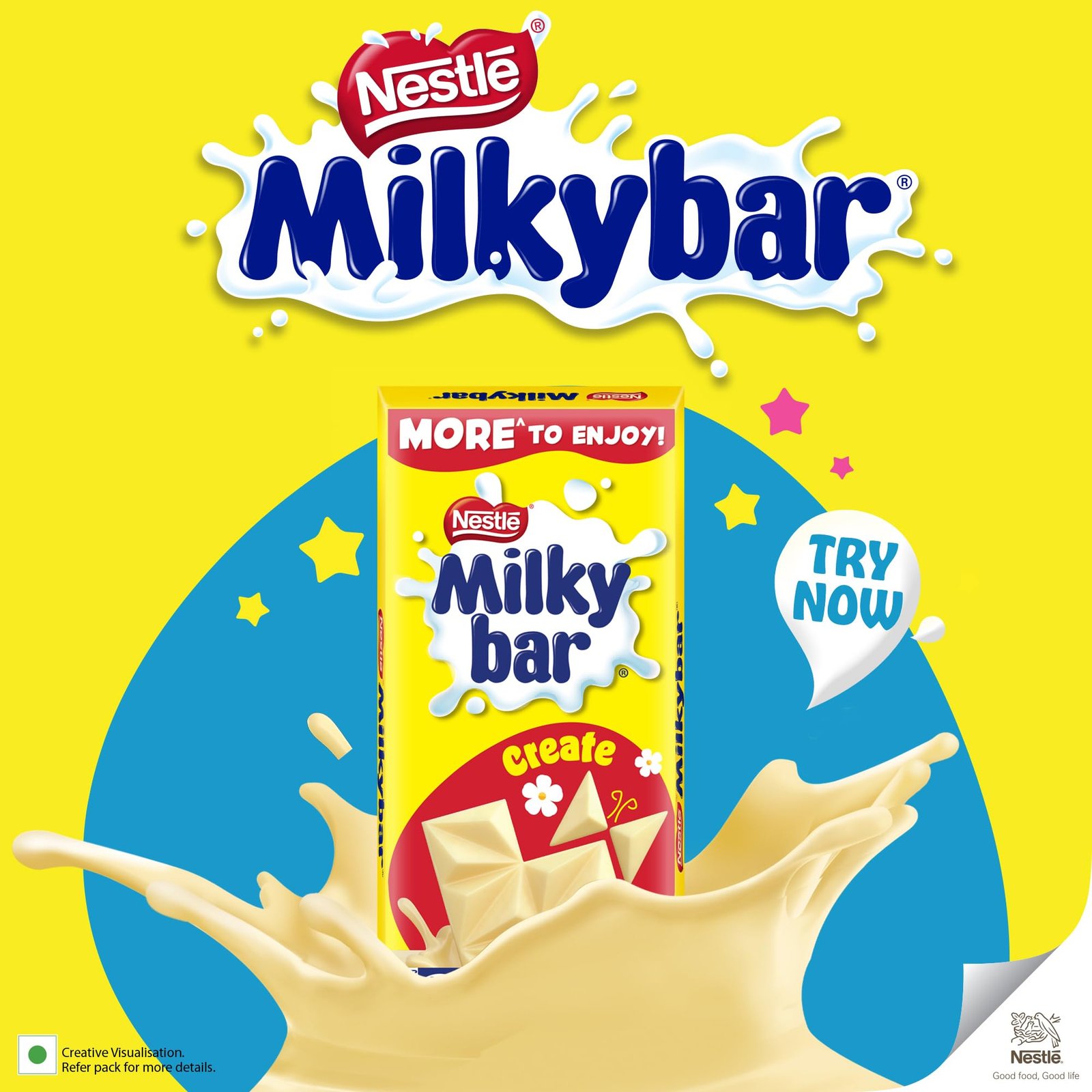 Nestle Milkybar Creamy Milky Treat - Pack of 2