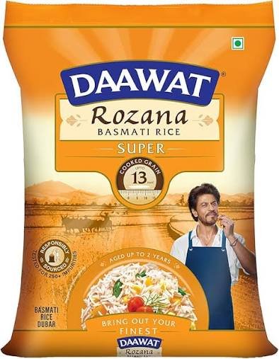 Daawat Rozana Super Basmati Rice ( Medium Grain ) 5kg