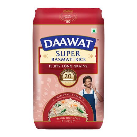 Daawat Super Basmati Rice ( Long Grain )  1kg