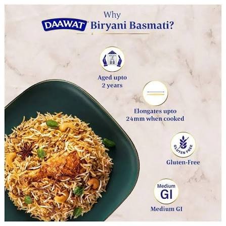 Daawat Biryani Rice ( Long Grain ) 1 kg