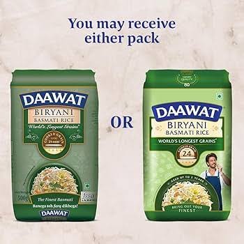 Daawat Biryani Rice ( Extra Long Grain ) 500g