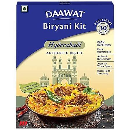 Daawat Hyderabadi biryani kit ( Long Grain ) 334 g