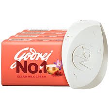 Godrej No.1 Kesar & Milk Cream Bath Soap – Buy 3 Get 1 Free (4 × 150 g)