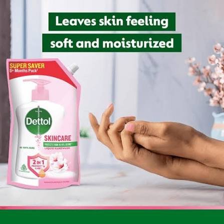 Dettol pH-Balanced Sensitive Hand Wash (Refill) – Pack of 2 (2 × 675 ml)